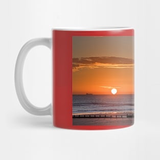 North Sea Sunrise Panorama Mug